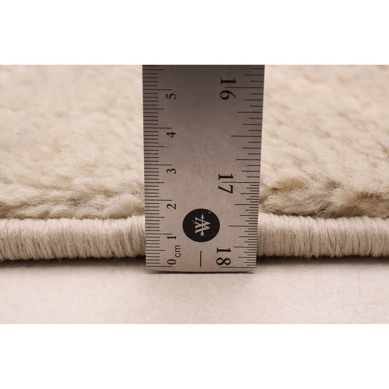 ECARPETGALLERY Hand-knotted Tangier Khaki Wool Rug - 2'11 x 11'9