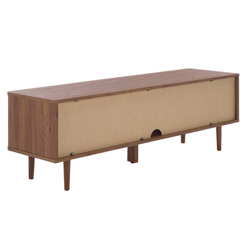 SAFAVIEH Home Ders 2-Shelf 2-Door Sideboard/TV Stand - 55"W x 16"D x 18"H