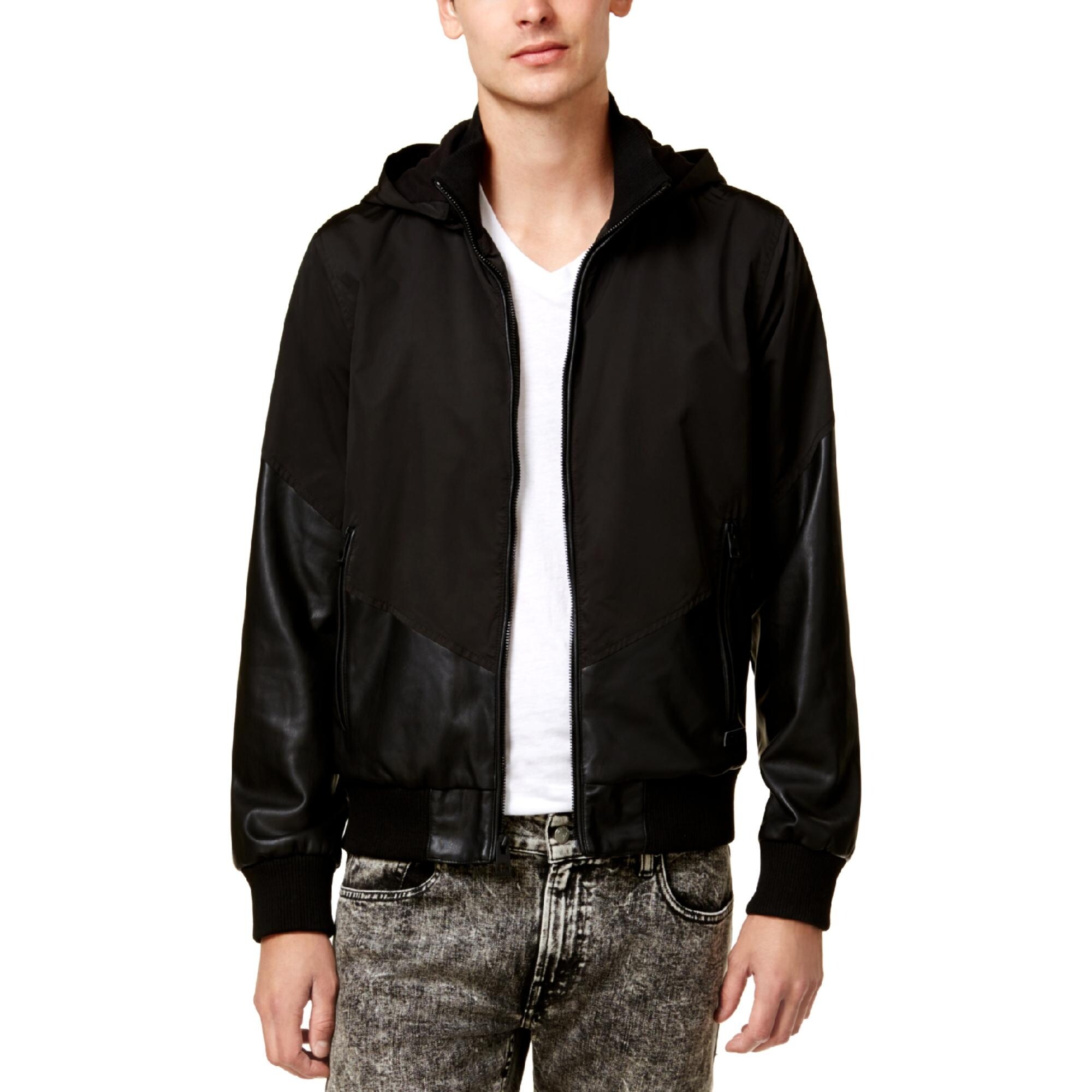 guess mixed media reversible jacket