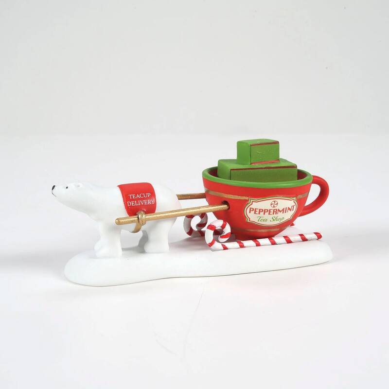 department 56 teacup delivery service christmas figurine #6011407