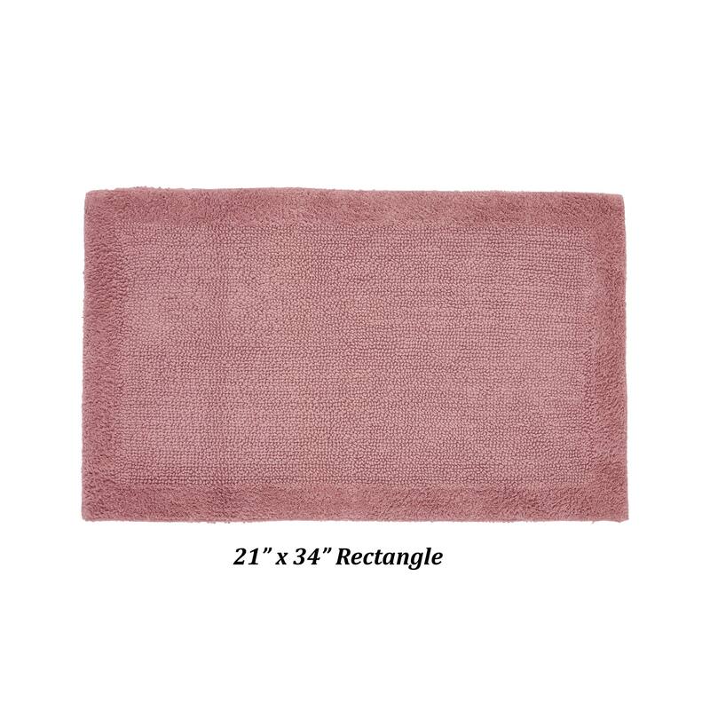 Better Trends Bath Rugs 100% Cotton Tufted Soft & Water Absorbent Bathroom Rug for Shower, Sink Bath Mats Edge Collection