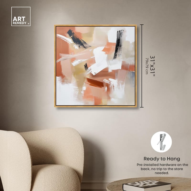 Rose and Rust III Canvas by Art Remedy