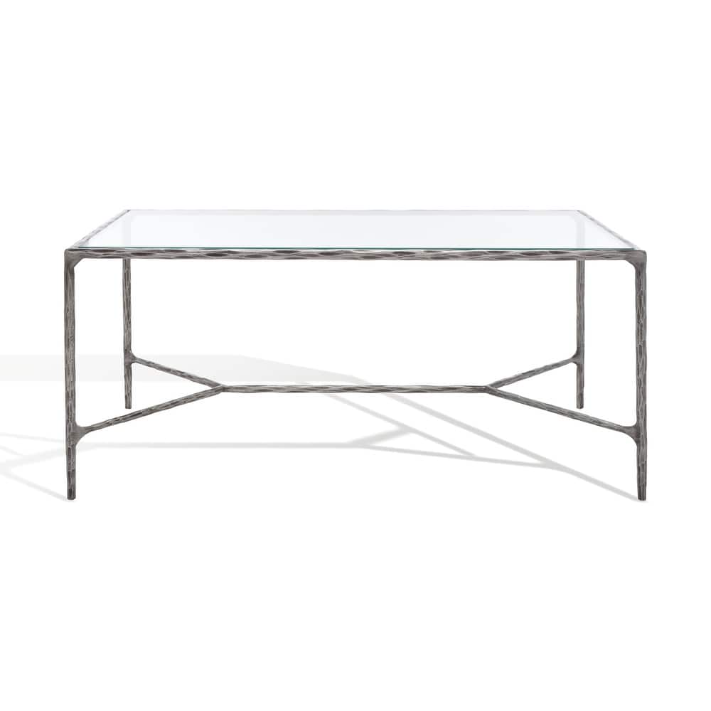 SAFAVIEH Couture Beril Rectangle Metal Coffee Table - 40 In. W x 22 In. D x 18 In. H - 40"W x 22"D x 18"H