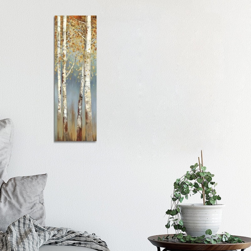 iCanvas "Butterscotch Birch Trees I" by Allison Pearce Canvas Print - 36x12x1.5