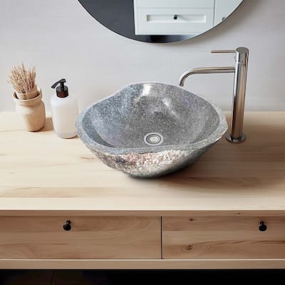 RIVER Unique Handcrafted River Stone Natural Bathroom Vessel Sink