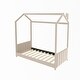 preview thumbnail 5 of 20, Velvet House Bed Frame, Nursery Furniture Floor Bed for Kids