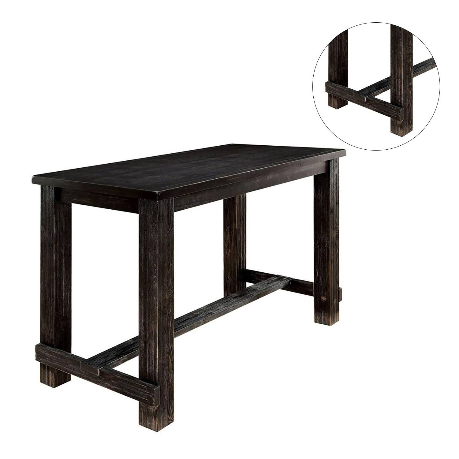 Rustic Wooden Rectangular Bar Table On Sale Bed Bath & Beyond