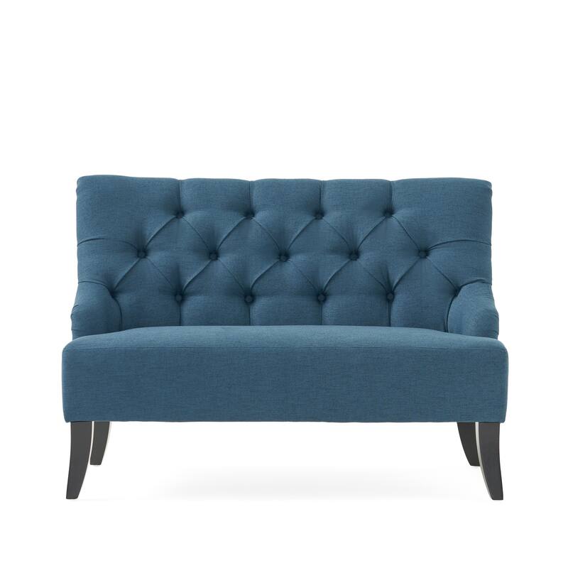 Nicole Polyester Blend Fabric Settee by Christopher Knight Home - 29.25"L x 43.75"W x 30.50"H
