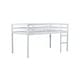 preview thumbnail 13 of 19, Minimalistic Twin Size Wooden Low Loft Bed Kids Bed with Ladder and Safety Guardrail,Storage Space