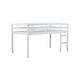 preview thumbnail 5 of 50, Solid Rubberwood Loft Bed Frame with Ladder, Guardrails and Underbed Storage Space - Low Height Design for Kids and Teens