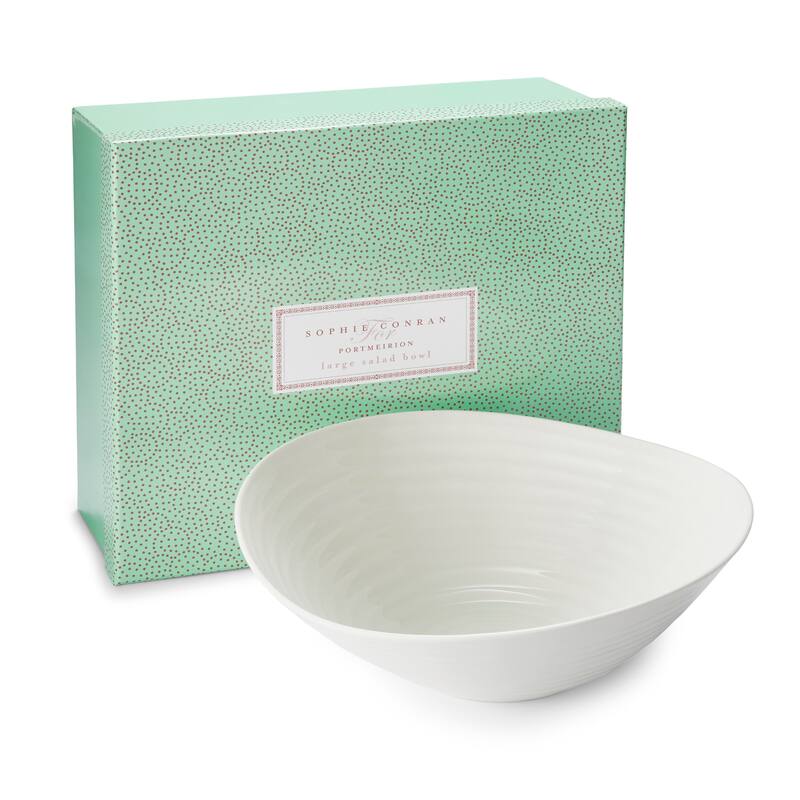 Portmeirion Sophie Conran White Large Salad Bowl - 13 inch