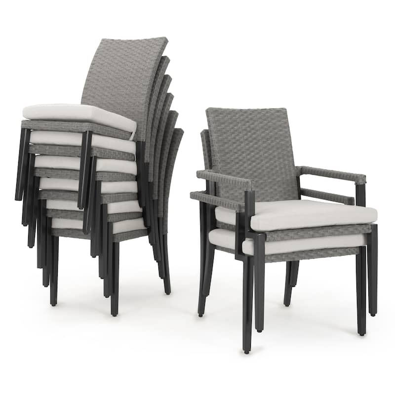 Vistano 9 Piece Sunbrella Outdoor Patio Dining Set - Gray