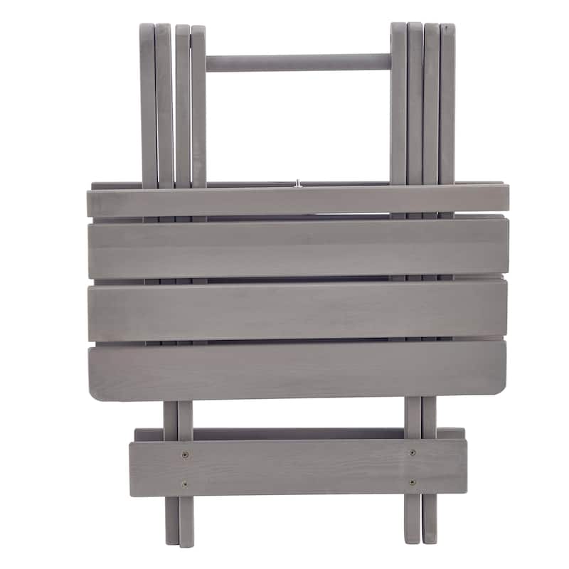 Folding Square Table Patio Outdoor Solid Wood Table