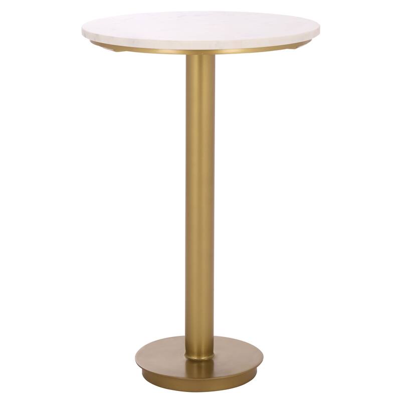 SAFAVIEH Couture Branxton Marble Top Accent Table - 16"W x 16"D x 25"H
