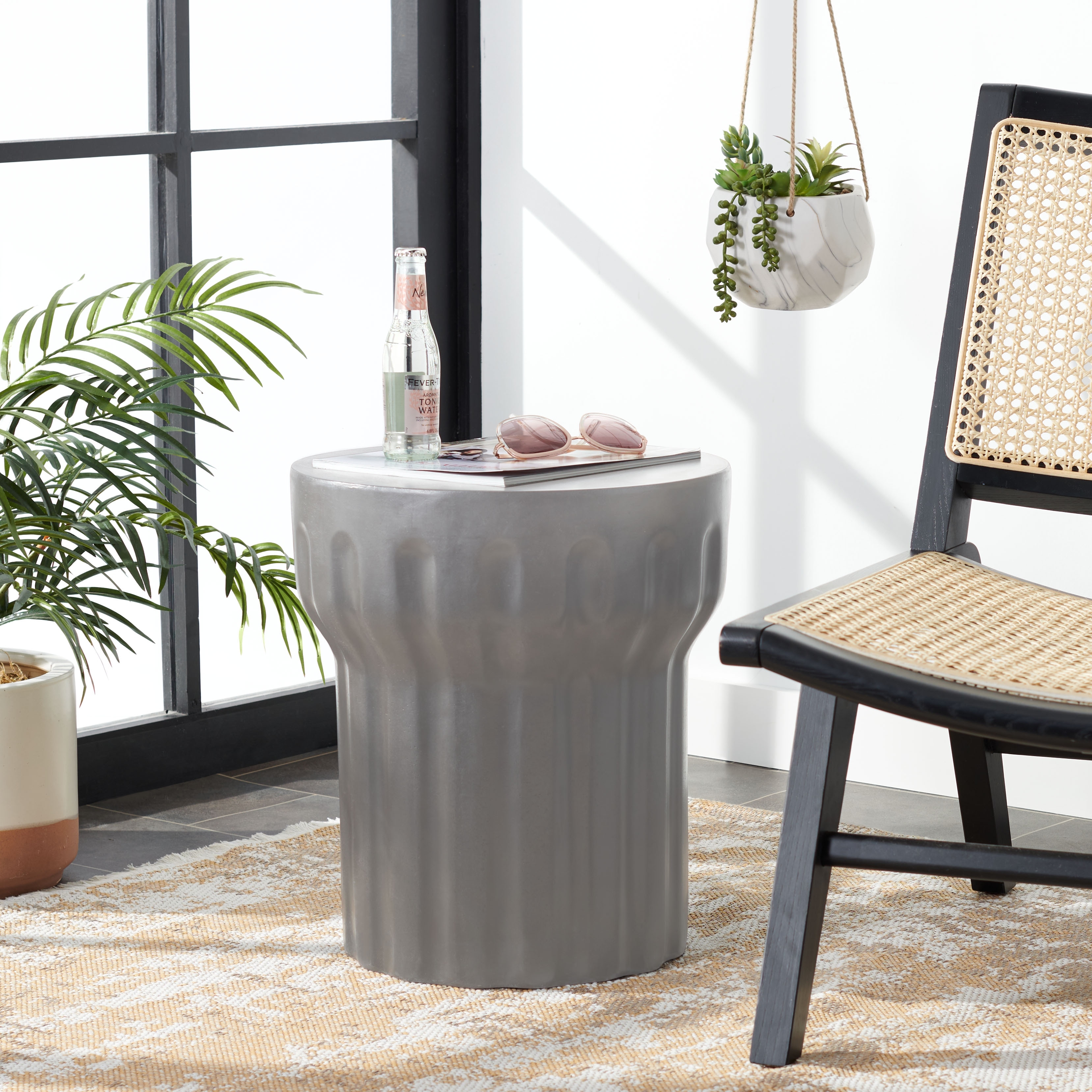 Safavieh athena store concrete accent table