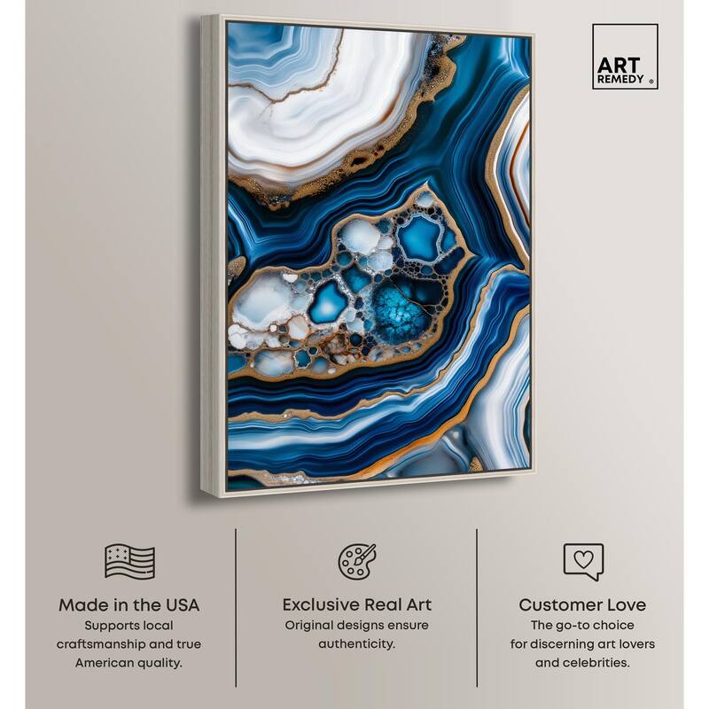 Azure Alveoli II Canvas by Art Remedy