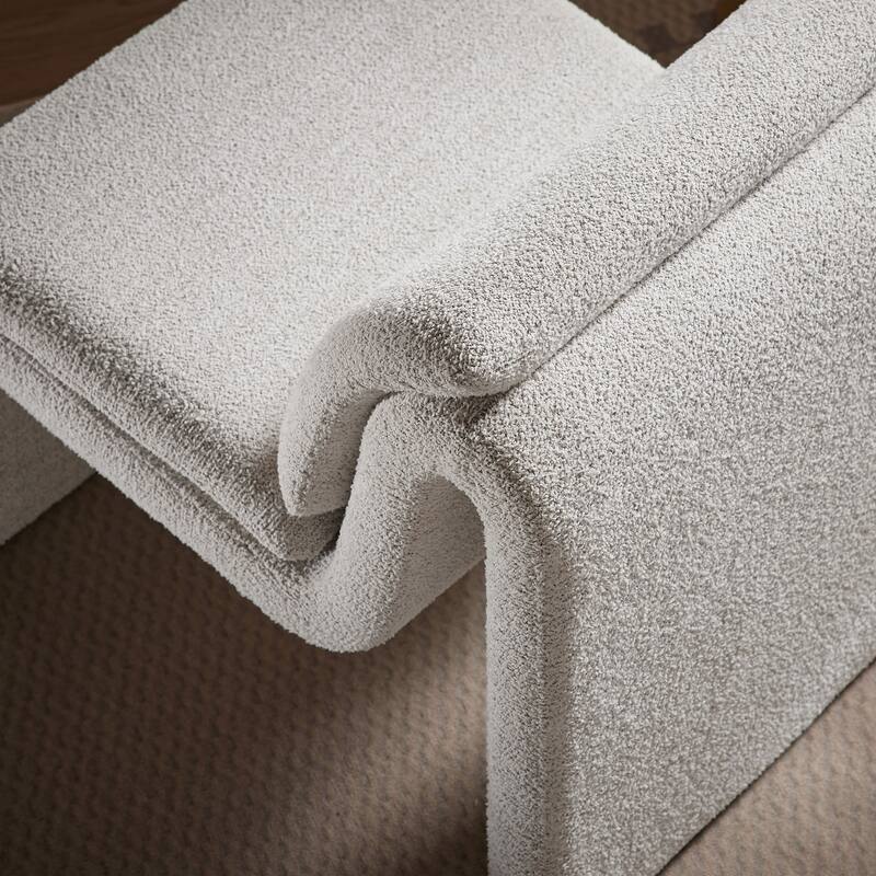 Lume Boucle Upholstered Armless Accent Chair