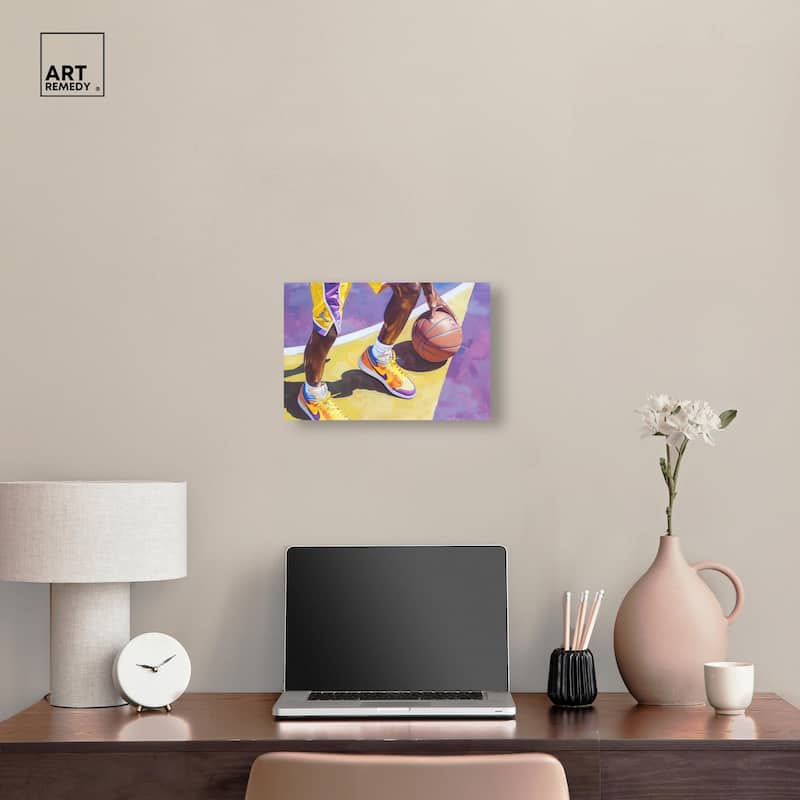 Legend Court Canvas by Art Remedy, Gallery Wrapped