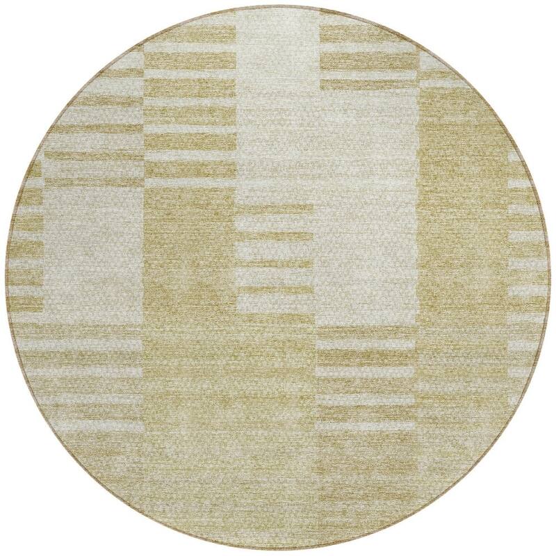 HomeRoots Striped Transitional Rectangle Outdoor Rug