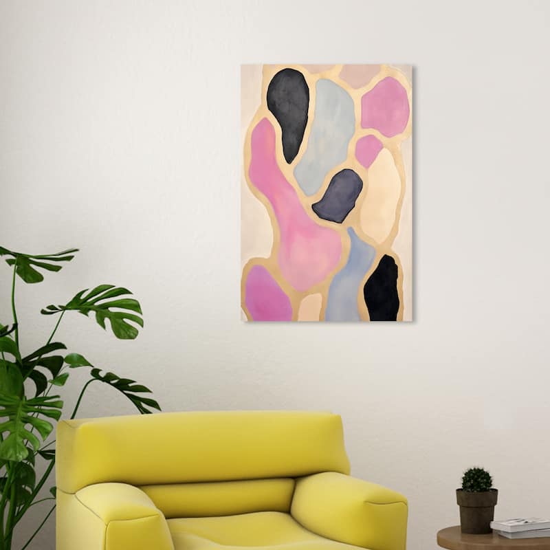 Wynwood Studio Canvas Abstract Glazed in Gold Gold and Metallic Gold Modern & Contemporary Wall Art Canvas Print