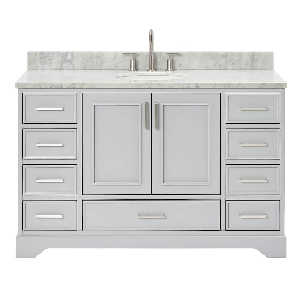Ariel M055SCW2OVO Stafford 55" Free Standing Single Basin Vanity Set