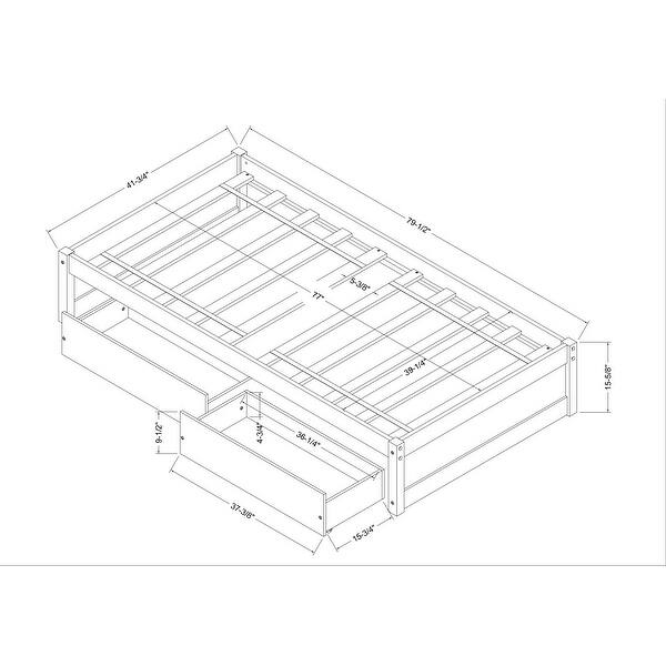 Solid Wood Twin Size Low Loft Bed with Stairs, Slide, and Stairway Storage Function for Kid's Bedroom or Game Room