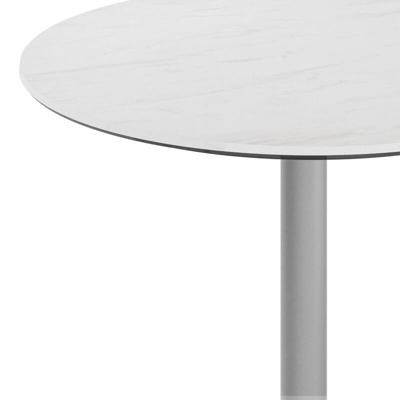 Commercial All-Weather HPL Tabletop with Crisscross Base