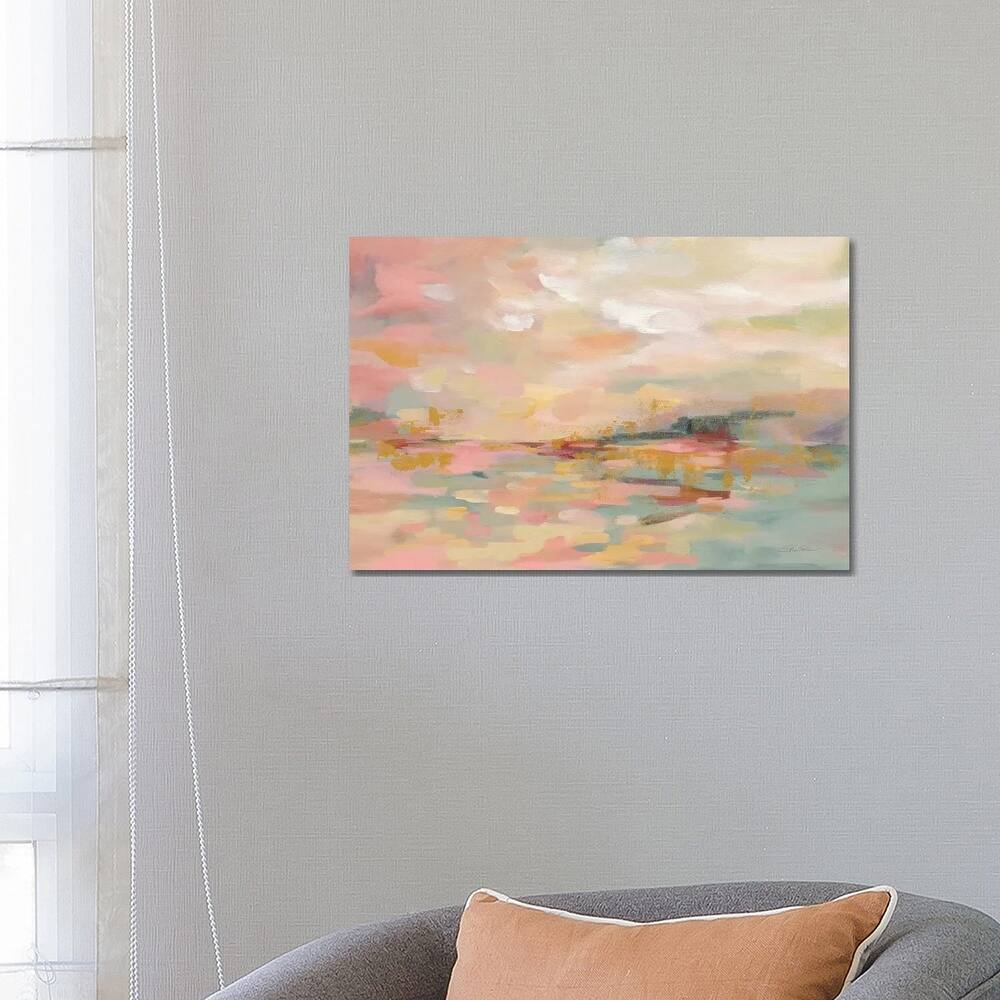iCanvas "Pink Waves" by Silvia Vassileva Canvas Print