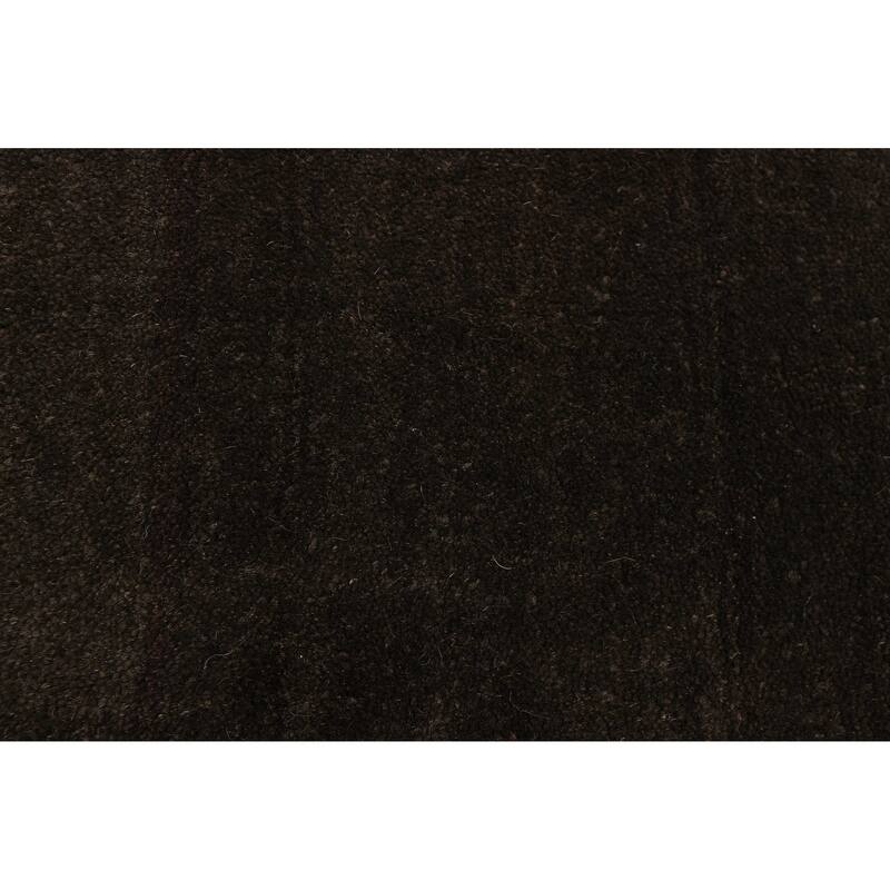 ECARPETGALLERY Hand Loomed Kashkuli Gabbeh Dark Brown Wool Rug - 3'0 x 4'9