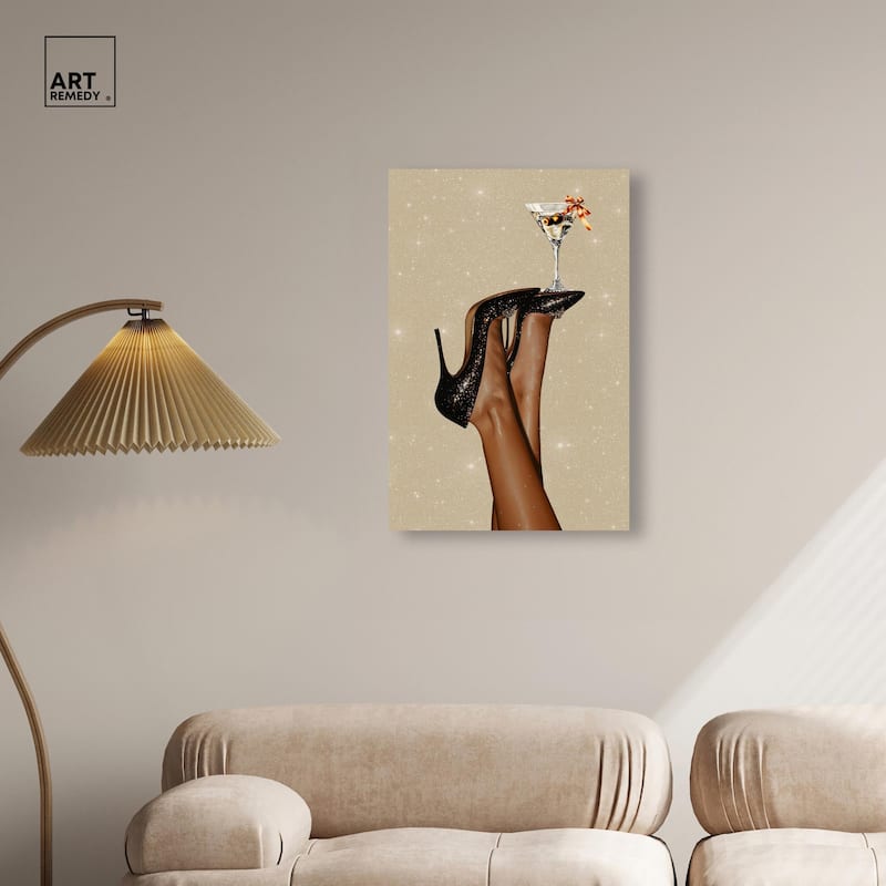 Martini on Display Canvas by Art Remedy, Gallery Wrapped