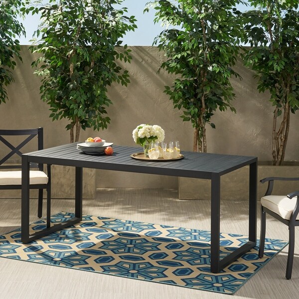 Modern aluminum shop outdoor dining table