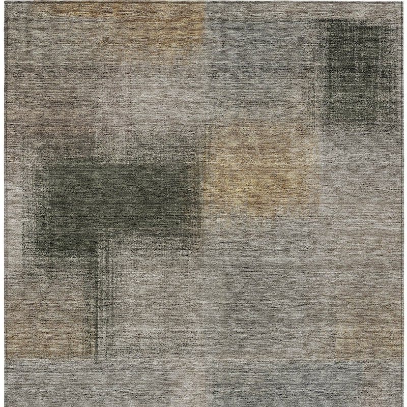 HomeRoots Abstract Transitional Rectangle Outdoor Rug