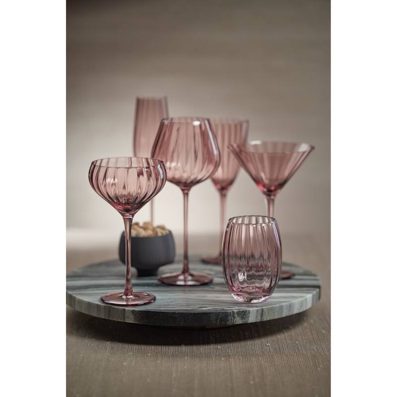 Malden Optic Stemless All-Purpose Glasses, Set of 4