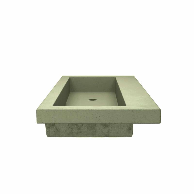 Native Trails Trough 48" Rectangular NativeStone Drop In Bathroom Sink