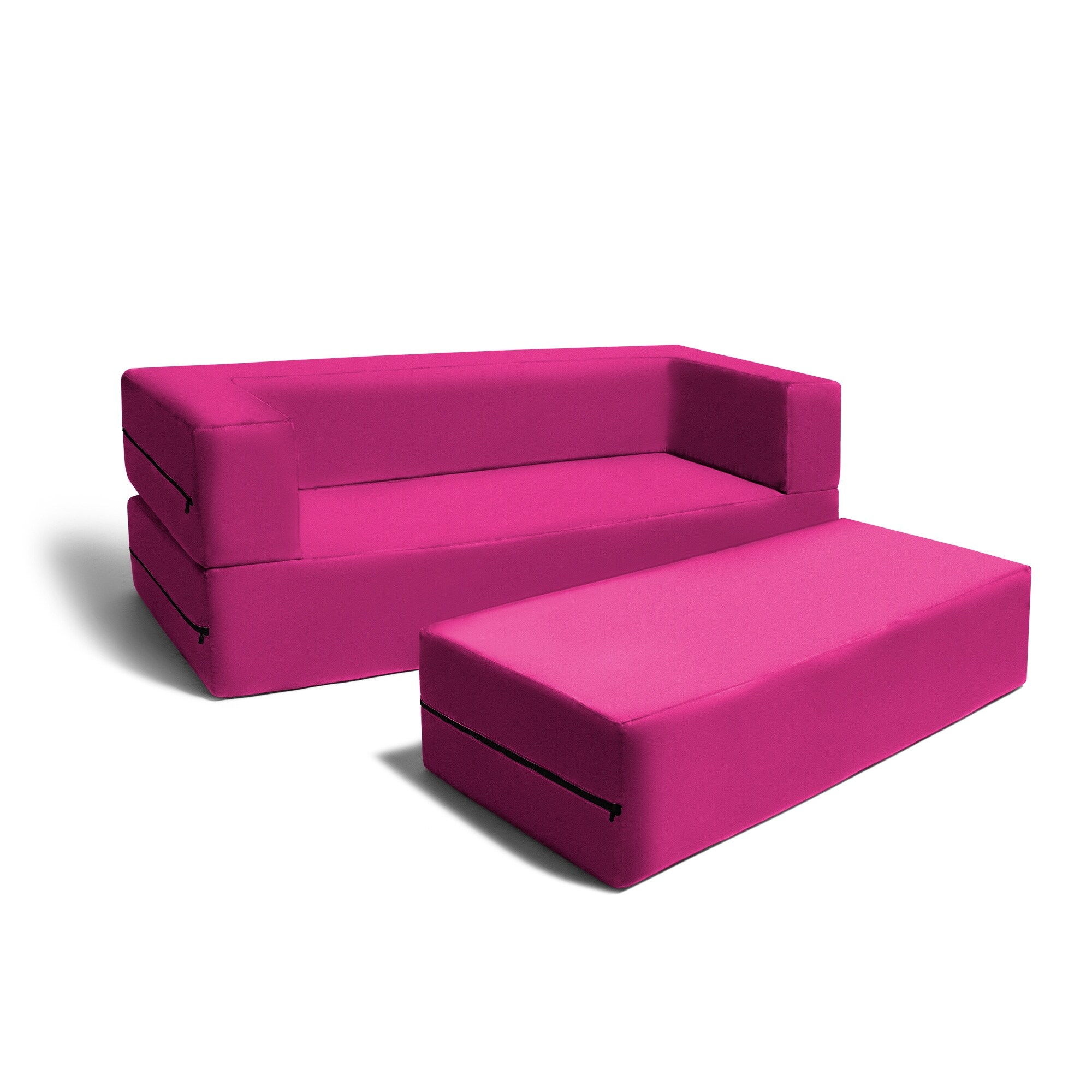 Jaxx Big Kids Convertible Sleeper Sofa Ottoman Set On Sale