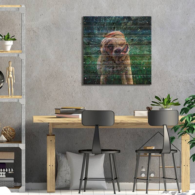 The Mandala Effect Print On Wood by Iris Scott - Multi-Color