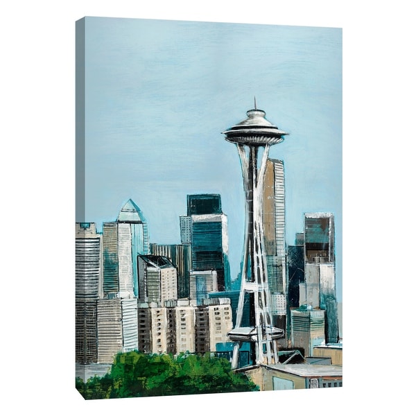 PTM Images 9-105314 PTM Canvas Collection 10" x 8" - "Seattle" Giclee Cityscapes Art Print on Canvas