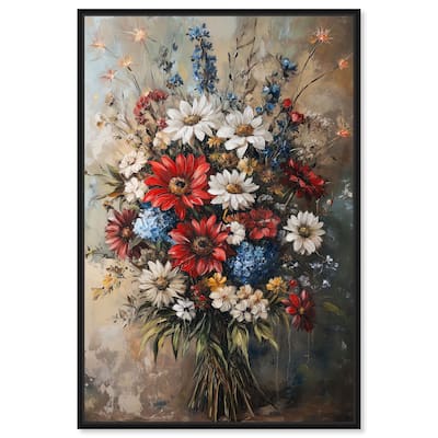Symphony of Flowers II Canvas by Art Remedy