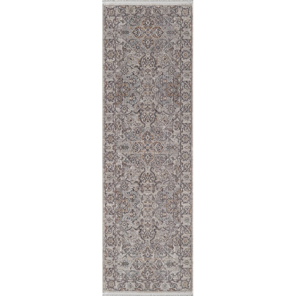 Domani Greige Traditional And Ornate Area Rug