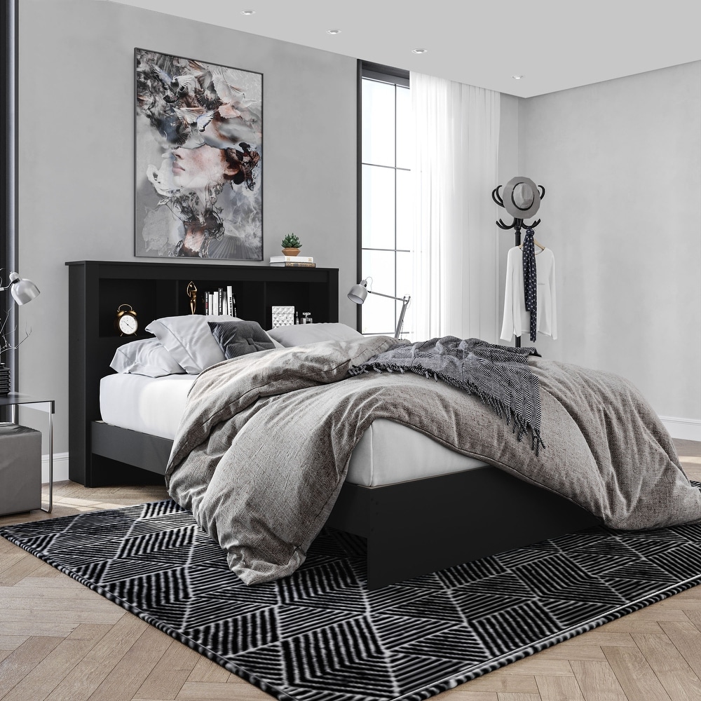Black top headboard bedroom