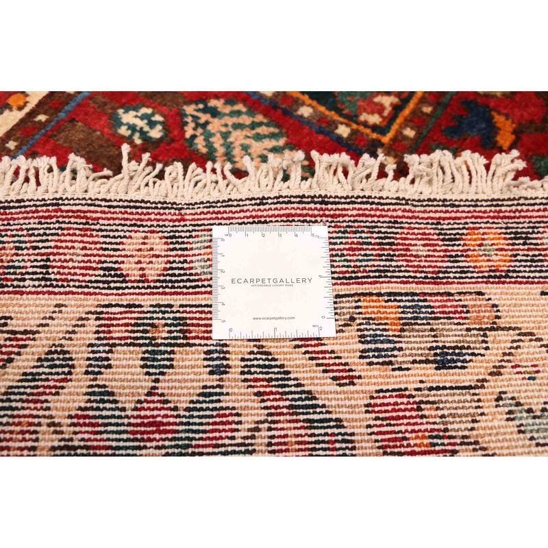 ECARPETGALLERY Hand-knotted Kayseri Vintage Red Wool Rug - 4'7 x 6'6
