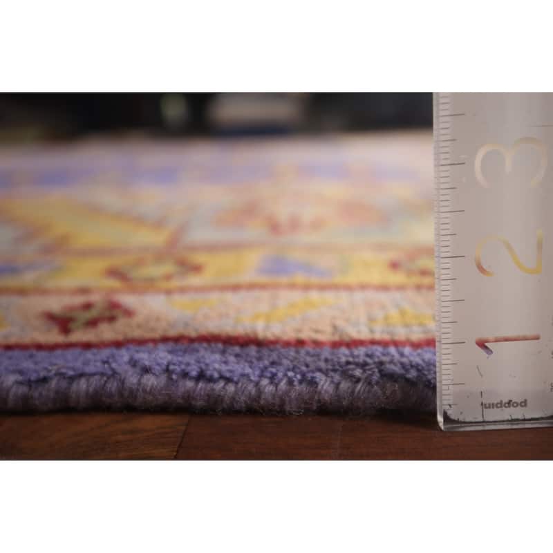 Purple Oushak Large Indian Area Rug Handmade Wool Carpet - 11'9"x 14'8"