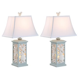 Coral Shell Lamp Stand