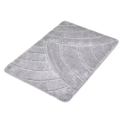 Grey Indoor Door Mat Polyester Rubber Non-Slip Absorbent 35x24in - 35.83 x 24.02 x 0.47 in