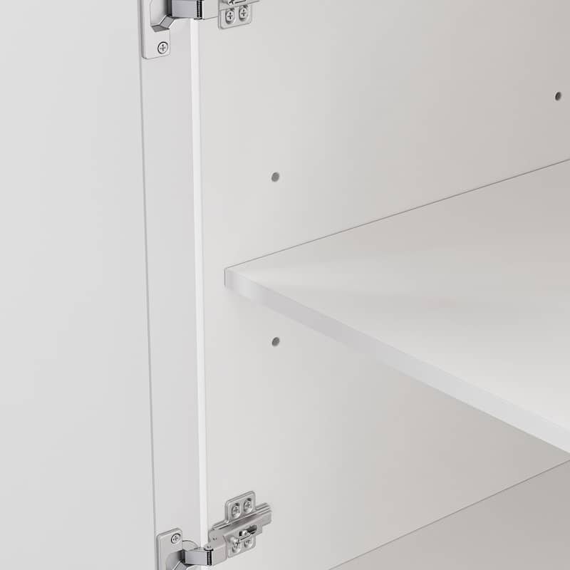 54" Large Rolling Kitchen Island with Rubber Wood Drop Leaf - Embossed Texture Storage Cart with 4 Doors & 3 Drawers for Kitchen