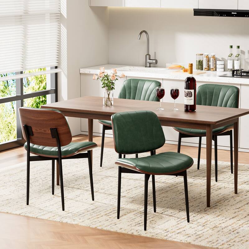 Mid Century Modern Dining Chairs, Upholstered Dining Chairs Set of 2