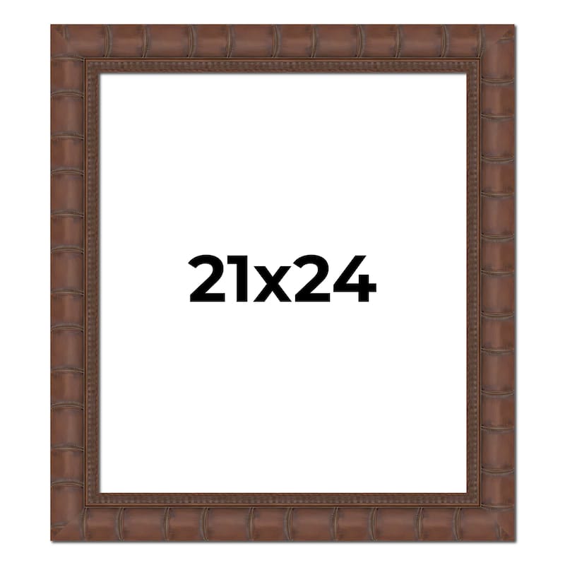 21x24 Frame Pewter Solid Wood Picture Frame Width 1.625 Inches | Interior Frame Depth 0.6875 Inches