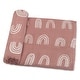 preview thumbnail 44 of 65, Muslin Swaddle Blankets, Pack 1 & 2 by Comfy Cubs Mauve Rainbow - Pack of 1