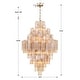 preview thumbnail 8 of 6, Addis 20 Light Aged Brass Chandelier - 30.5"W x 49.5"H x 30.5"D