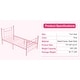 preview thumbnail 2 of 5, VECELO Metal Platform Bed Frame with Headboard and Footboard, Heavy Duty Slat Support/Underbed Storage Space, Victorian Style